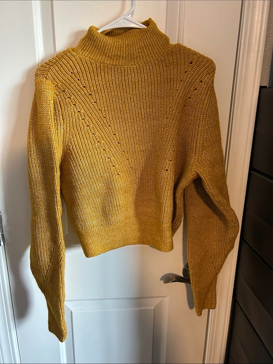 H&M Sweaters - H&M Mustard Yellow Mock Neck Sweater